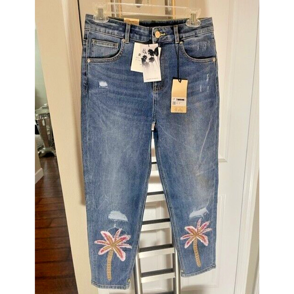 Scotch & Soda Jeans PALM TREES Tide Balloon Leg Fit Size 14 WAIST 28 29 NEW $114